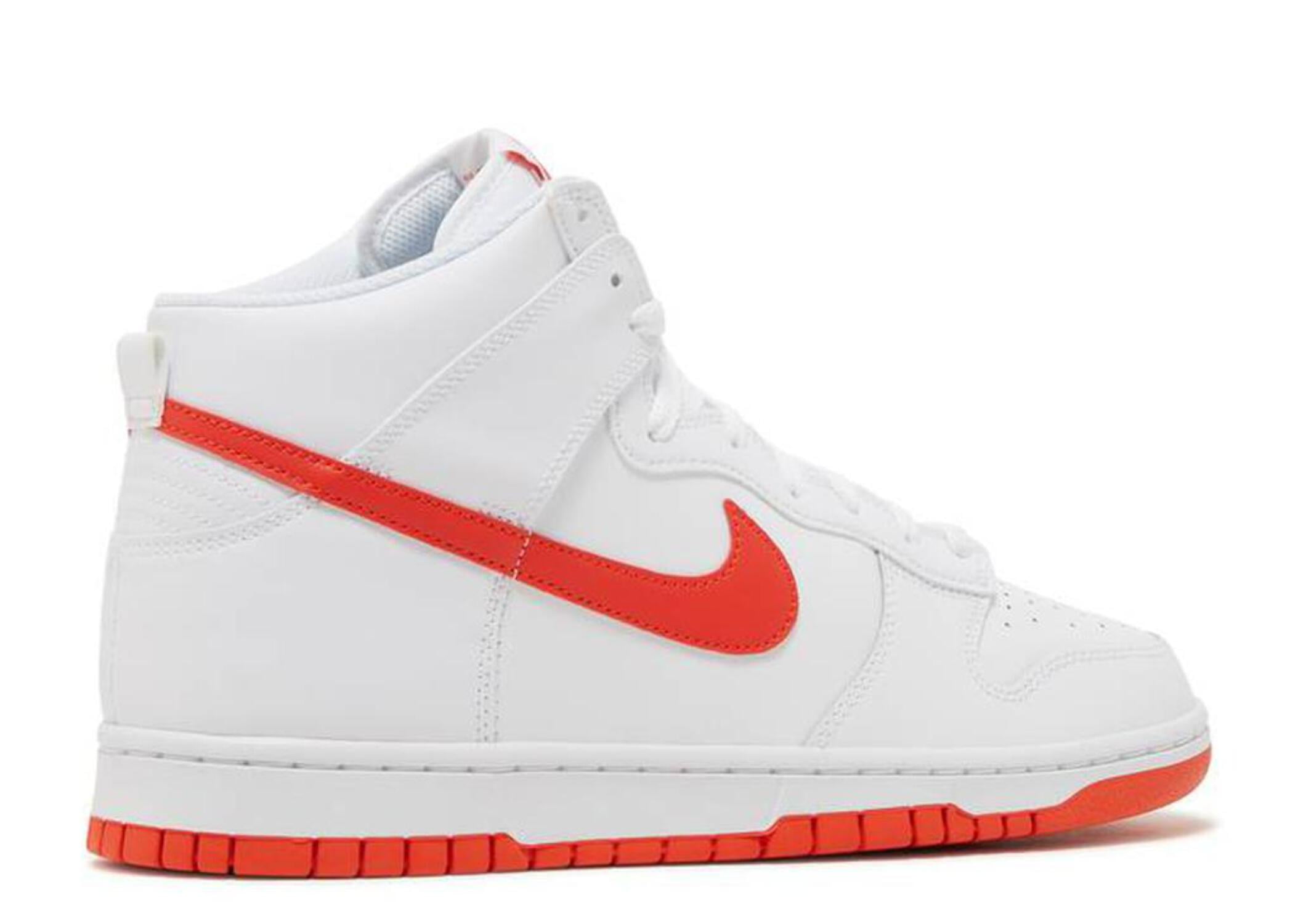 Men's Nike Dunk HI Retro White/Picante Red-White (DV0828 100