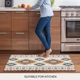 thumbnail image 5 of Southwest Geometric Doormat Outdoor Entrance 18"x30", Western Beige Grey Boho Vintage Wooden Absorb Moisture Dirt Door Mats, Non-Slip Rubber Backing Floor Mats Indoor, Low-Profile Front Door Rugs, 5 of 9
