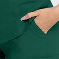 thumbnail image 4 of Daiosportswear Women's Scrub Set V-Neck Sleeve Top & Pull-On Cargo Pant with Elastic Waist & Fade Resistant Fabric Green-A XXL(XXL), 4 of 4