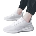 thumbnail image 4 of Men's Running Shoes Wide Toe Walking Sneakers Breathable Knit Sport Shoes Comfortable Tennis Athlet𝗂c Shoes with Durab𝗅e Outsole for Summer and Autumn, 4 of 9