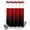 Red, variant on No Hook Shower Curtain, Burnt Orange Black Ombre Shower Curtains for Bathroom with See Through Top Window, Modern Abstract Striped Gradient Waterproof & Washable Bath Curtain Extra Long 72"x84"