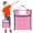 Pink, variant on Clearance Under $1.84! 1PC Handheld Document Organizer Bag, Portable File Storage Tote with Handle, Cloth, for Travel & Office, (31.5*26.5cm, Purple)