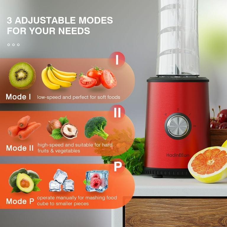 3 Speed Modes Smoothie Blender, Portable Personal Blender for