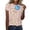 Multicolor 2, variant on MEICHEN Women's Fashionable Casual Comfort Printed Short Sleeve Top Loose Summer T Shirts for Women