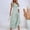 Mint Green, variant on Women's Casual Sexy V-Neck Ruffle High Waist Slim Fit Long Maxi Dress With Short Sleeves Run Small Size Up Summer Essential Wardrobe Staple Classic Trendy Black S