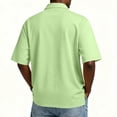 thumbnail image 3 of GrmtClth Mens Polo Shirts Short Sleeve Casual Collared Shirt Cozy Comfy Pullover Tops Light Green S, 3 of 8