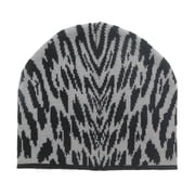 Roberto Cavalli ESZ026 D0060 Black/Grey Jaguar Beanie Hat