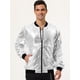 thumbnail image 3 of Chaqueta universitaria para hombre, fiesta de Halloween, disco, brillante, brillante, lentejuelas, chaqueta de bombardero Plata M, 3 of 7