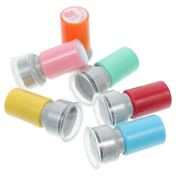 6 Pcs French Children Reward Stamps Small French Teachers Correcting Stamps Self Inking Stamps For Kids Small French Children Homework Stamps For Classroom
