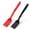 Red, Black, variant on stcellnmex 2 Pcs Silicone Flexible Fork 11.6 Inch Heat Resistant Large Kitchen Non Stick Spork for Mix Ingredients Mash Food Whisk Eggs Baking Black