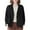 Black, variant on Womens Cotton Linen Blazer Fashion Casual Long Sleeve Suit Jacket Lightweight Solid Color Spring Summer Blazer Jackets Black