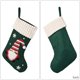 thumbnail image 2 of 1 pieza de calcetín navideño verde, calcetines navideños de gnomo, muñeca sin rostro, bolsa de regalo de dulces para niños, para decoración de fiestas navideñas en interiores y familiares, 2 of 5