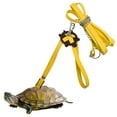 thumbnail image 2 of KMWGRE Turtle Leash for Indoor and Outdoor Use Durable Suede Leather Reptile Pet Accessory Comfortable Stylish Design Yellow 20cm, 2 of 7