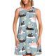 thumbnail image 1 of Fotbe Swan Princess On Lake Vestido de Verano sin Mangas para Mujer – Vestido Midi Línea A, Estilo Camiseta Floral, Vestido Playero Casual y Fluido, 1 of 7