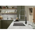 thumbnail image 2 of KOHLER 23765-CBL Tone Semi Professional Kitchen Faucet, Matte Black/Polished Chrome, 2 of 5