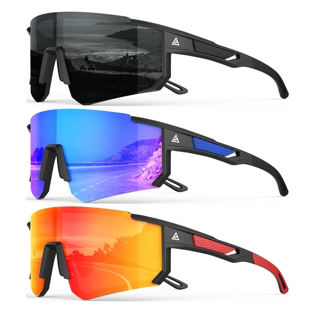 Gafas de sol deportivas QALLY Polarizadas con protección UV400 para hombre