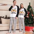 thumbnail image 3 of Nuevo conjunto navideño para padres e hijos con estampado de cervatillo a cuadros, pijama familiar de dos piezas con cabeza de ciervo a la moda europea y americana, 3 of 5