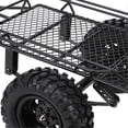 thumbnail image 3 of Remorque à godets en métal RC, simulation de voiture traînante pour TRX4 D90 SCX10 CC01 1/10, pièces de bricolage, noir, 3 of 4