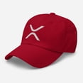 thumbnail image 3 of Xrp Ripple Dad Hat XRP Dad Hat XRP Crypto Dad Hat Xrp Baseball Hat Xrp Ripple Baseball Cap Xrp Crypto Hat  (Cranberry), 3 of 3