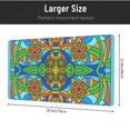thumbnail image 4 of XMXT Non-Slip Gaming Mouse Pad, Hand Painted Stained Glasses Mousepad Computer Keyboard Mats Desk Pads Office Decor Accessories, 15.8"x29.5", 4 of 8