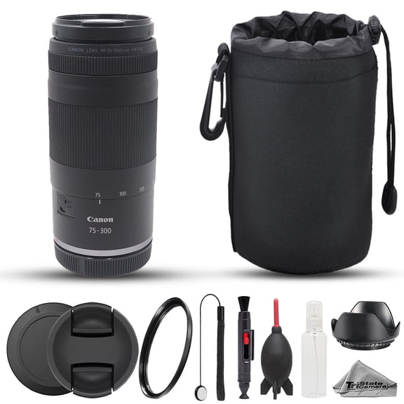 Canon RF 75-300mm f/4-5.6 Lens - 8pc Starter Kit (International Version)