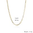 thumbnail image 3 of Link Chain Necklace Simple - Dainty Paperclip Necklace Short Necklace for Women, 3 of 4