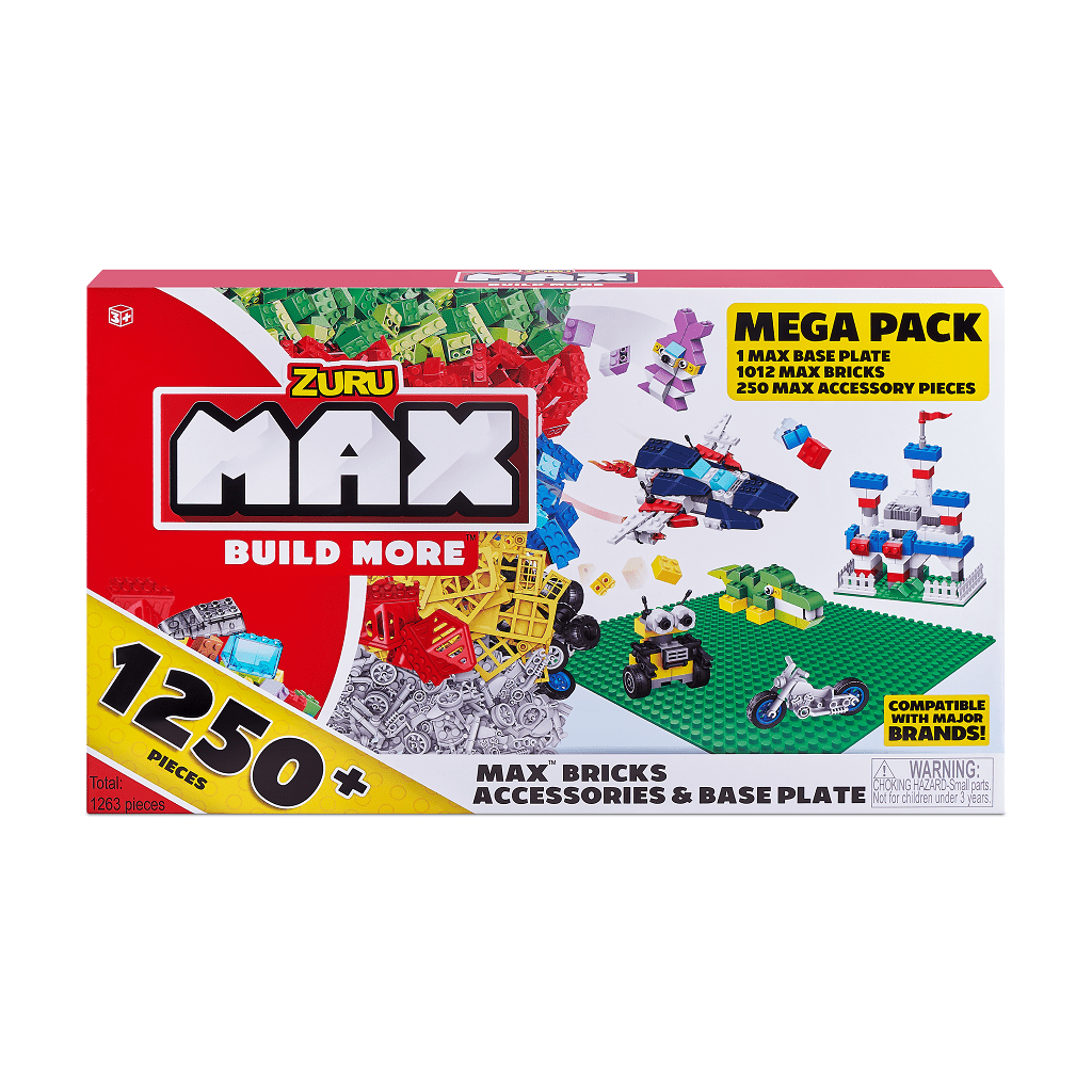 Details about   Max Build More Blocks Building Bricks Accessories and Wheels  250 pieces 