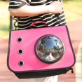 thumbnail image 4 of Bolsa para mascotas con portador de gato transparente con ventana de malla Rosado Yuyangstore transportín transparente para gatos, 4 of 8