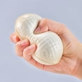 thumbnail image 5 of Slow Rebound Peanut Shaped Hand Compression Accessory in White, Comfort Relax Gadget with Positive Symbolism for Indoor Desktop Arrangement, 5 of 5