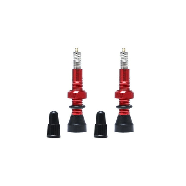 Worallymy 2 Pcs/Set Bike Tire Air Valve Bike Tubeless Wheel Valve Kit