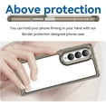 thumbnail image 3 of Crystal Clear Case for Samsung Galaxy Z Fold4 5G 20 2,Slim Thin Soft TPU Bumper & Hard PC Back Shockproof Scratch Resistant Protective Phone Case for Samsung Galaxy Z Fold 4 5G (Transparent Gray), 3 of 8