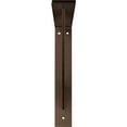 thumbnail image 3 of Ekena Millwork 2"W x 12"D x 12"H Traditional Steel Bracket, Hammered Dark Bronze, 3 of 13