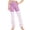 Pink, variant on Odeerbi 2-13 Years Toddler Girls Wide Leg Yoga Pants Striped Workout Dance Athletic Sports Pants Cute Elasticity High Waist Straight Leg Pants