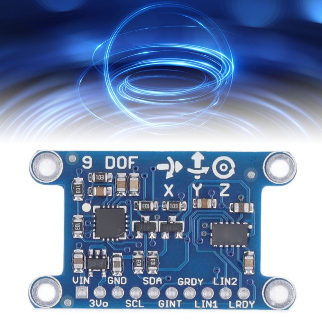 Module Gyroscope, Accéléromètre Haute Sensibilité 9 Axes ABS 3-5V pour l'Industrie