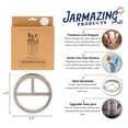thumbnail image 2 of Jarmazing Products Mason Jar Toothbrush Holder Lid – Stainless Steel – for Wide Mouth Jars, 2 of 5