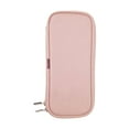 thumbnail image 1 of Cepillos de maquillaje de maquillaje de maquillaje de viajes Organizador de la bolsa Diseño de la cremallera Case cosmética Cosmética para la cepillo Rosa, 1 of 8