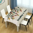 thumbnail image 4 of Yayeee Tablecloths 60" x 60" Rectangle Wrinkle Resistant Party Table Cover, Christmas Light, 4 of 8