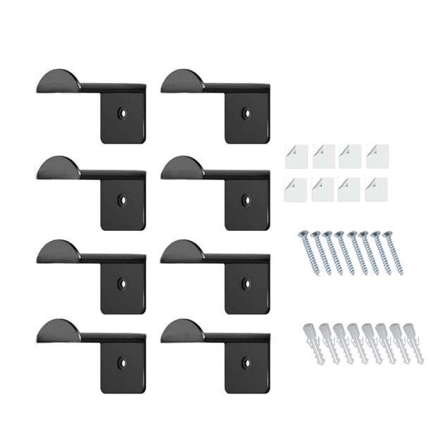 Adhesivos para Perchero de Sombreros, para Pared, Puerta, Soporte para Gorras de Béisbol, Organizador de Almacenamiento para Armario, Colgador de Gorras, Color Negro.