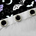 thumbnail image 4 of Manfei Black Purple Bat Blackout Curtains Set of 2 (52x84 Each) for Kid, Happy Halloween Window Curtains, Mystic Starry Sky Curtains and Drapes, Curtains and Drapes Room Decor, 4 of 6