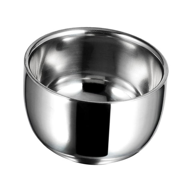 Tazón de afeitar Taza de afeitar de acero inoxidable, Taza de afeitar, Metal, Tazón de taza de jabón para regalos del día de San Valentín Marido