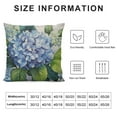 thumbnail image 5 of Chilfamy  Hydrangea Gray Buffalo Plaid Summer Throw Pillow Cover, Flower Cushion Case for Sofa Couch 22x22in, 5 of 5