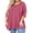 A1-Purple Red, variant on SHOWMALL Plus Size Tunics for Women 3/4 Sleeve Blouse Swing Top Floral Mix Blue 3X Clothing Crewneck Maternity Loose Fitting Clothes