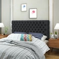 thumbnail image 4 of Hunter Contemporary Full/Queen Tufted Fabric Upholstered Headboard, 4 of 8