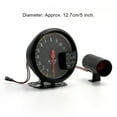 thumbnail image 4 of 12V Car Tachometer Motorcycle Scooter Colorful Backlight Rotation Speed Meter Gauge Automotive Automobile Modification Accessory Black, 4 of 7