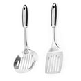 thumbnail image 1 of Juego de utensilios de cocina de acero inoxidable de 2 piezas | Juego de utensilios de cocina duraderos aptos para lavavajillas | Idea de regalo de utensilios de cocina, 1 of 5