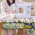 thumbnail image 4 of HELLHERO Retro Plants Sewing Machine Pad with Storage Cylinder Non Slip Sewing Machine Dust Cover for Xmas Gifts Travelling, Valentine's Gift, 4 of 5