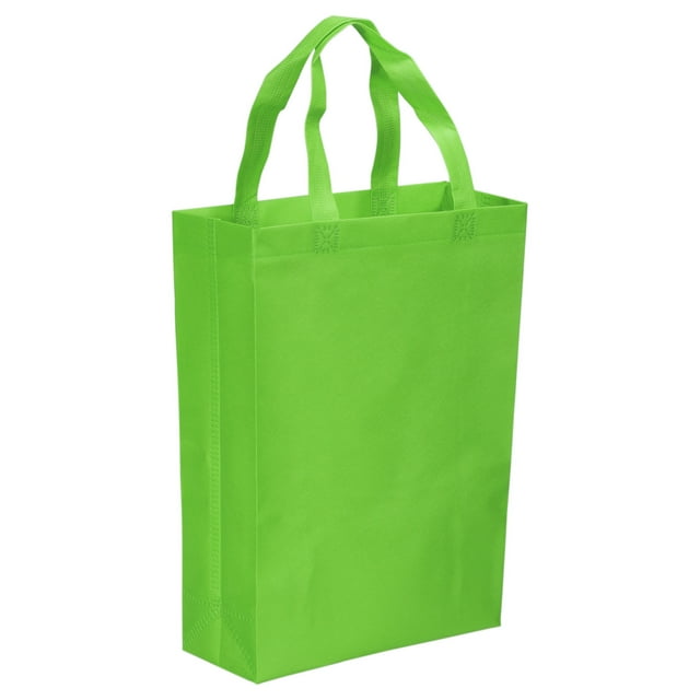 Unique Bargains Sac-Cadeau Réutilisable en Non-Tissé de Style Vertical 36x25 cm, Vert, Lot de 10
