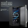 thumbnail image 3 of IVATION 18-Bottle Compressor Wine Refrigerator with Lock, Stainless Steel, 3 of 9