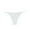 White #124, variant on WULMLEO Women's Metallic Thong Bikini Bottom Low Rise Cheeky Swim Bottoms Beachwear Light Blue M