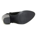 thumbnail image 3 of Women's Chunky Stacked Heeled Booties Side Zipper Suede Ankle Boot Black 9, 3 of 5